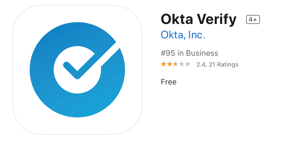 Verifying application. Okta, Inc.. Verify.