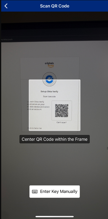 Setup Okta Verify (MFA) for your Originals Access Account (QR Code ...